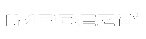 Logo Impreza z napisem 'IMPREZA' w białej, nowoczesnej i pogrubionej czcionce na przezroczystym tle.
