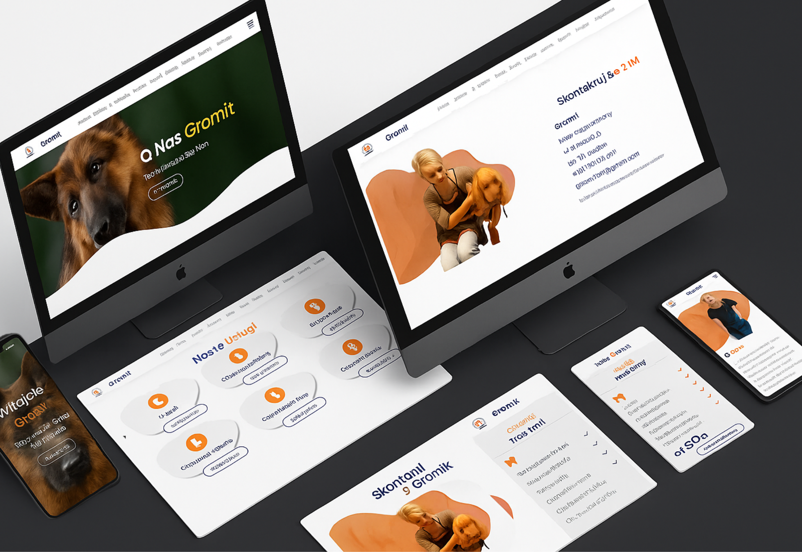 Schemat technologiczny i laptop